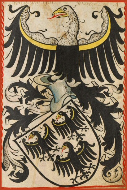 Wappen derer "von Gltlingen", Quelle: Wikipedia, Scheiblersches Wappenbuch